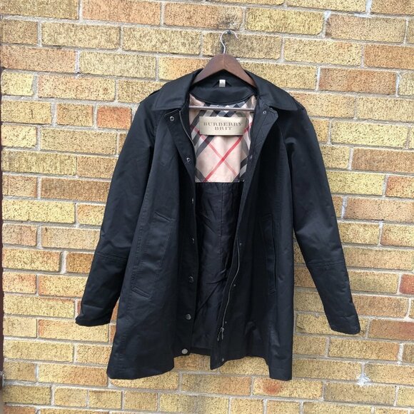 RARE Burberry Novacheck Jacket 3 in 1 - Jacket, Vest, Bomber Size 8 Black - Picture 11 of 16
